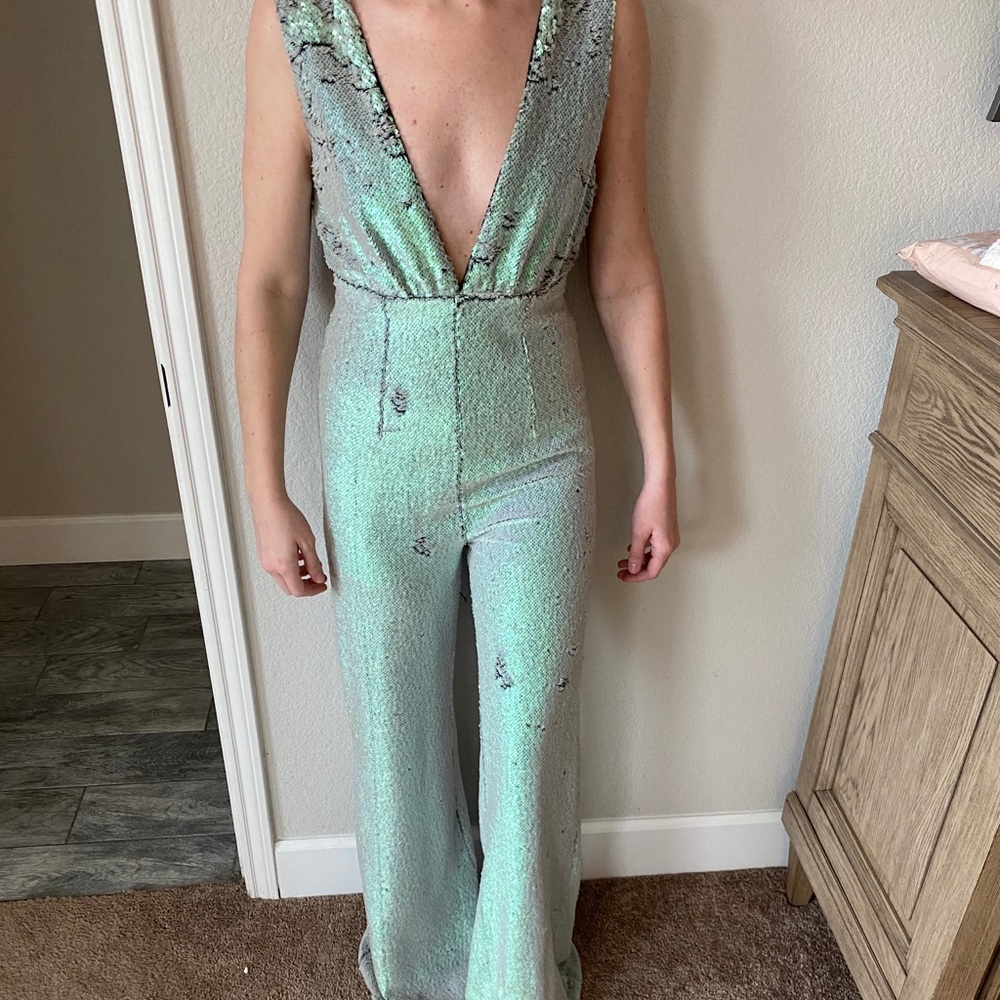 REVOLVE sequin jumpsuit
